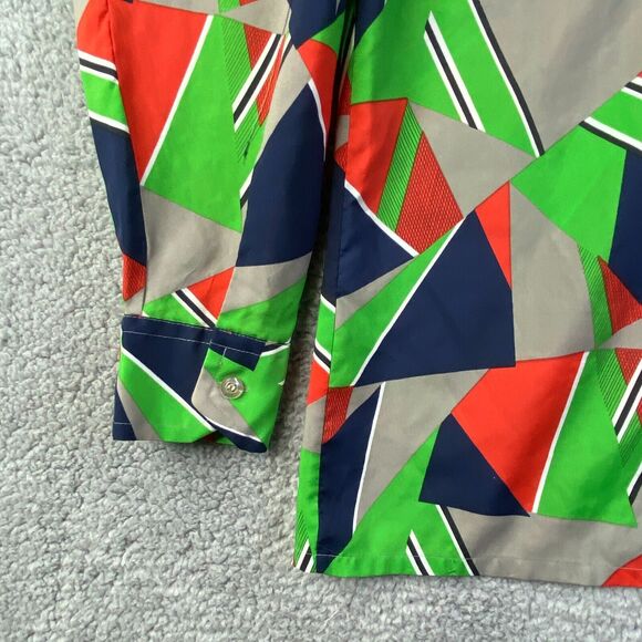 Media Quintessa Mens Shirt 100% Polyester Long Sleeve Size Large Vintage - Picture 5 of 10